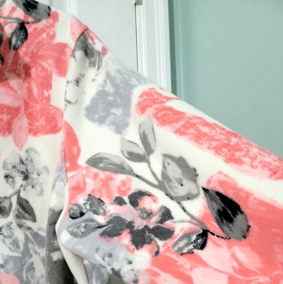 Alia Petite Women's Floral Full-Zip Sweater Size L - Picture 5 of 15